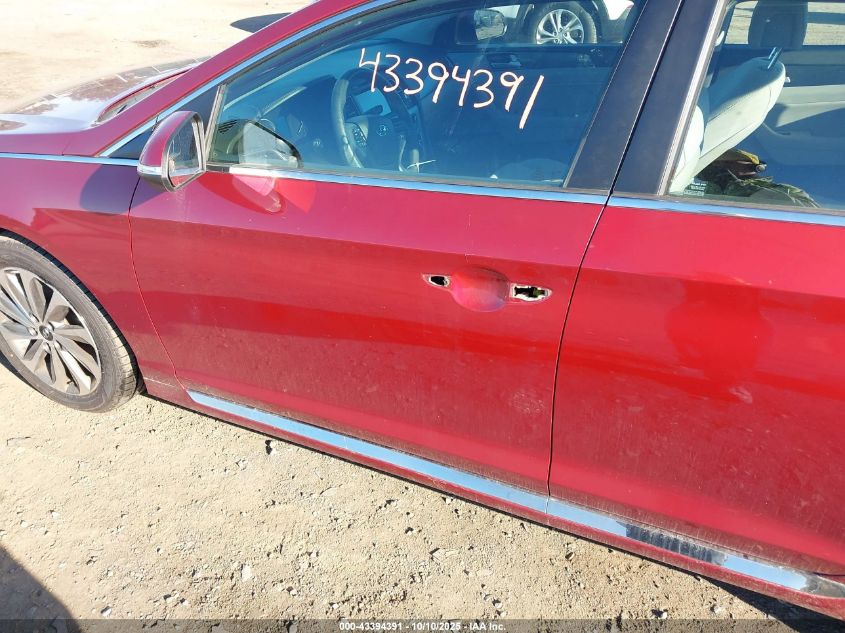 2016 Hyundai Sonata Sport VIN: 5NPE34AF8GH429844 Lot: 43394391