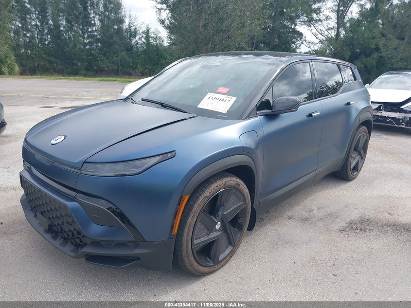 Vin: vcf1zbu29pg003580, lot: 43889182, fisker ocean one 20232