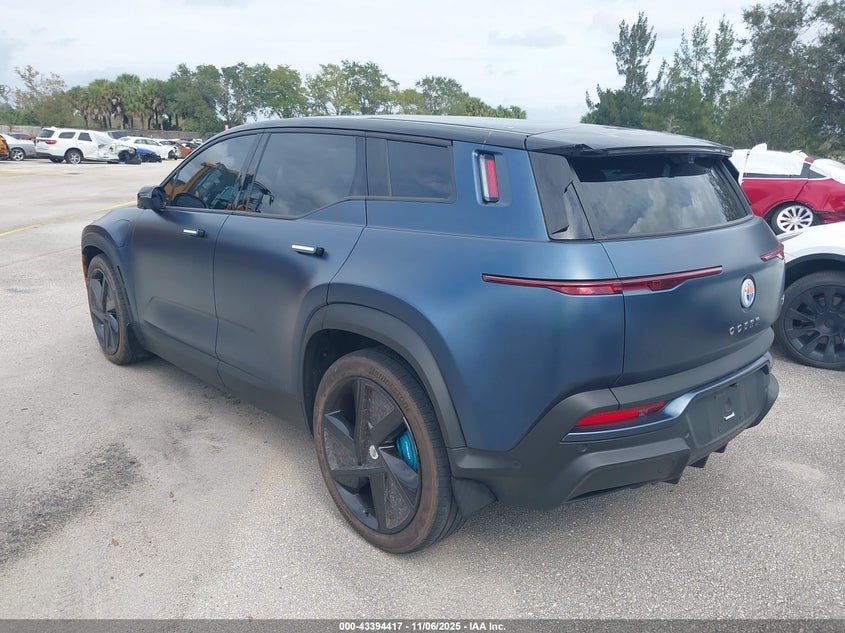 Vin: vcf1zbu29pg003580, lot: 43889182, fisker ocean one 20233