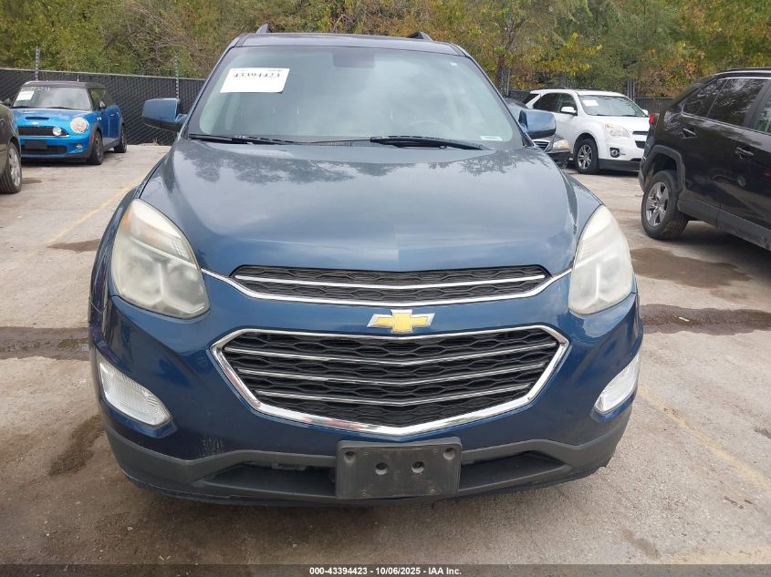 2016 Chevrolet Equinox Lt VIN: 2GNALCEK2G6165824 Lot: 43394423