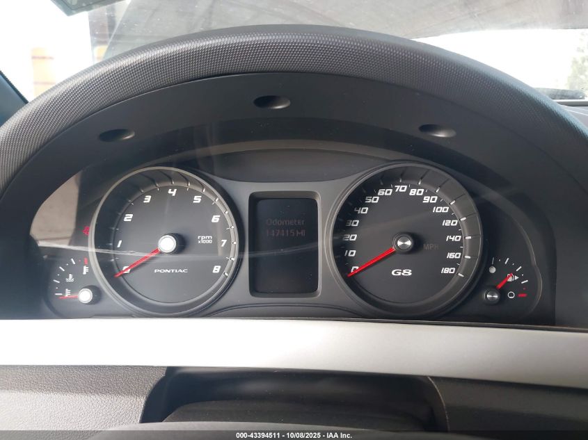 2008 Pontiac G8 Gt VIN: 6G2EC57Y98L988354 Lot: 43394511