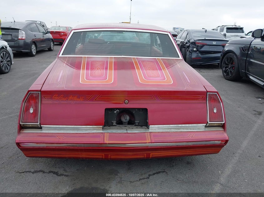 1984 Chevrolet Monte Carlo VIN: 1G1AZ37H2ER200252 Lot: 43394525