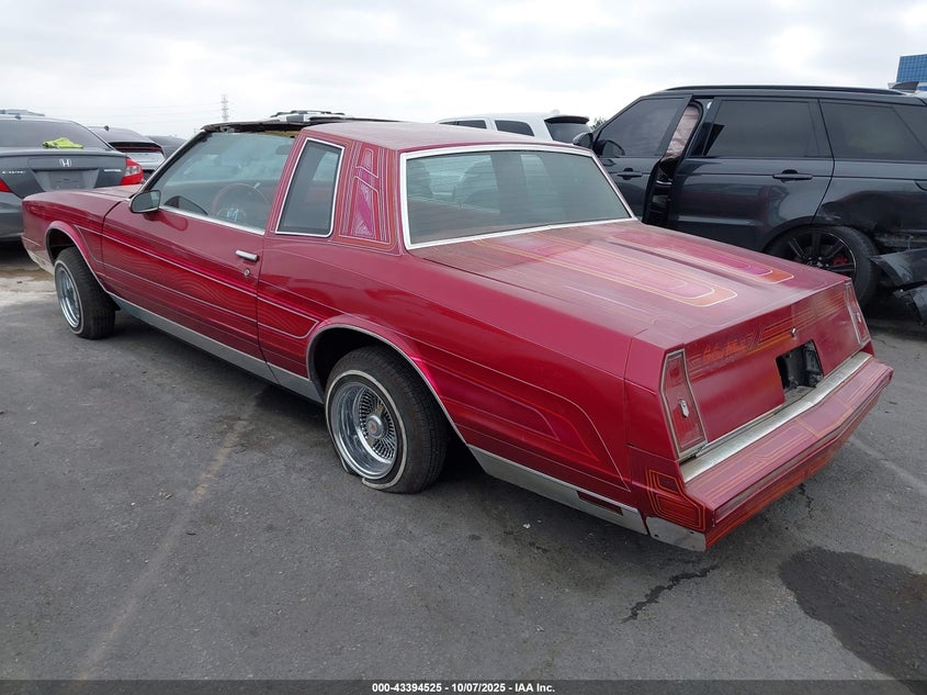 1G1AZ37H2ER200252 1984 CHEVROLET MONTE CARLO photo no. 3