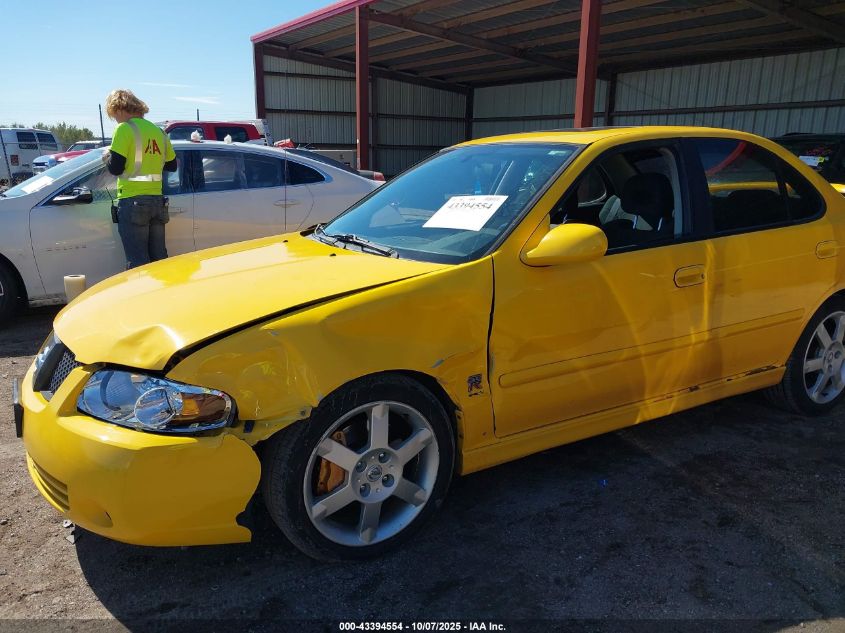 2006 Nissan Sentra Se-R Spec V VIN: 3N1AB51D76L484941 Lot: 43394554