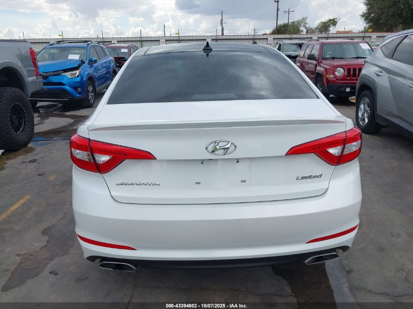 2015 Hyundai Sonata Limited VIN: 5NPE34AF5FH041663 Lot: 43394602