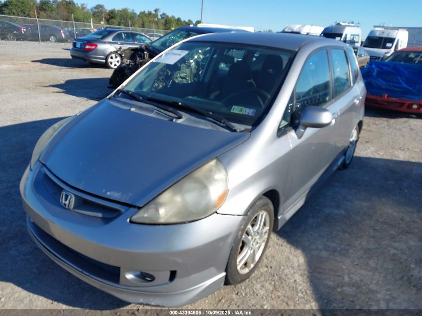 2007 Honda Fit Sport VIN: JHMGD37617S062759 Lot: 43394606