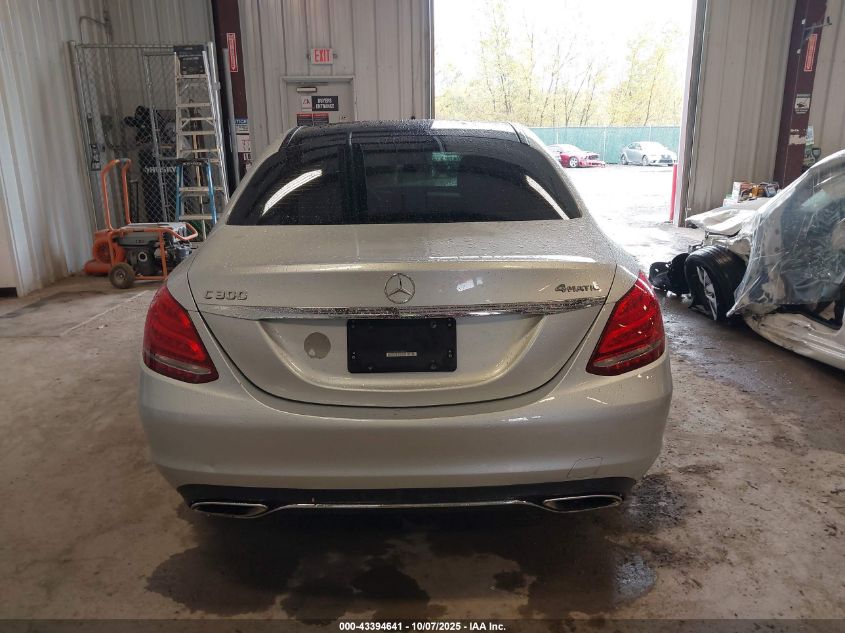 2017 Mercedes-Benz C 300 4Matic/Luxury 4Matic VIN: 55SWF4KB9HU184400 Lot: 43394641