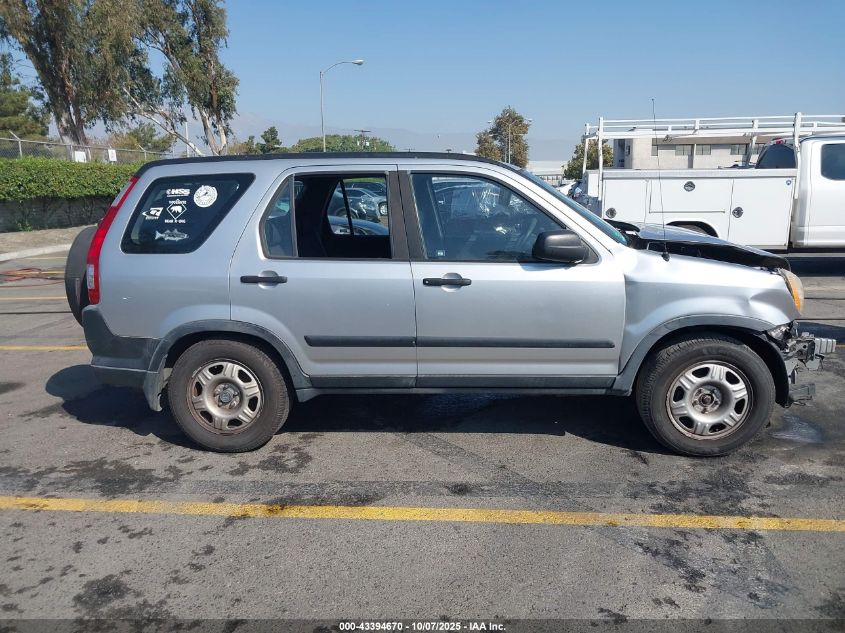 2006 Honda Cr-V Lx VIN: JHLRD685X6C002279 Lot: 43394670