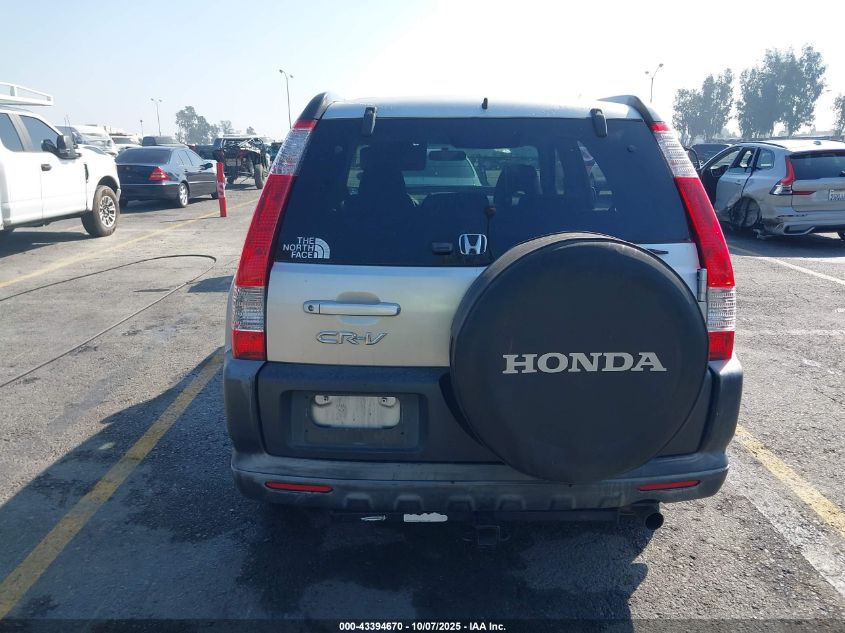 2006 Honda Cr-V Lx VIN: JHLRD685X6C002279 Lot: 43394670