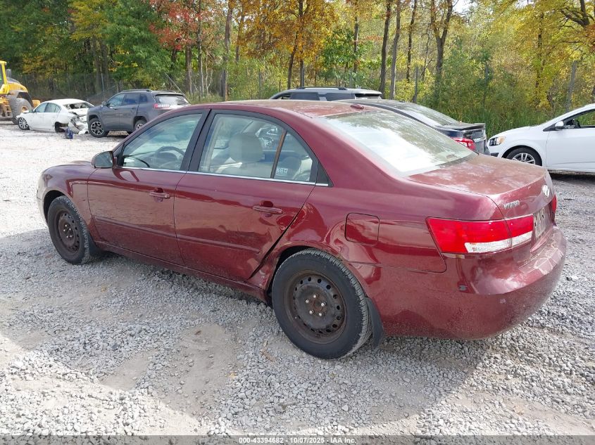 2007 Hyundai Sonata Gls VIN: 5NPET46C17H286041 Lot: 43394682