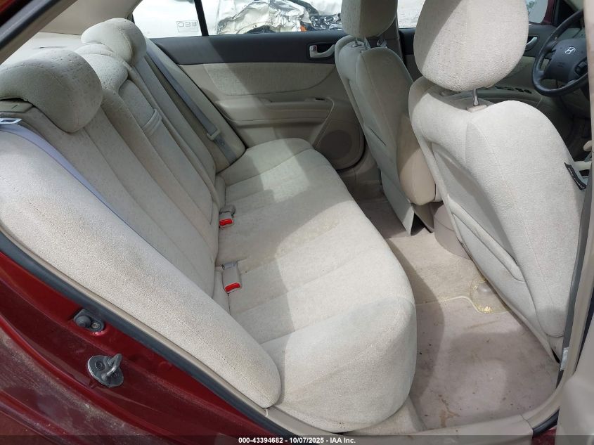 2007 Hyundai Sonata Gls VIN: 5NPET46C17H286041 Lot: 43394682