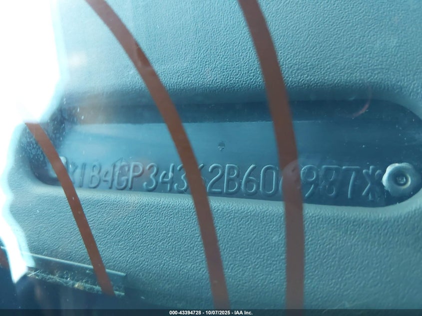 2002 Dodge Grand Caravan El VIN: 1B4GP34362B606987 Lot: 43394728