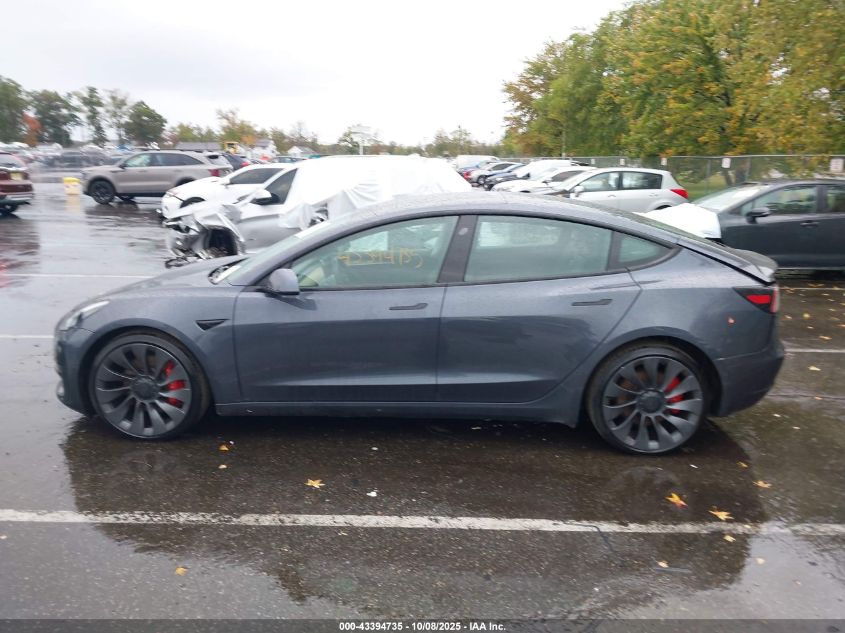 2021 Tesla Model 3 Performance Dual Motor All-Wheel Drive VIN: 5YJ3E1EC7MF088804 Lot: 43394735
