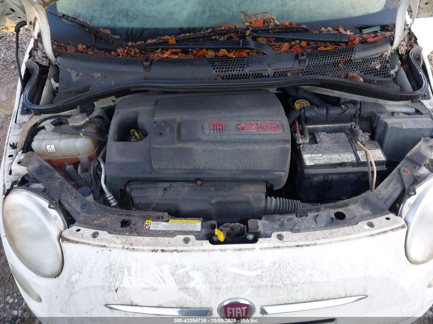 2012 Fiat 500 Pop VIN: 3C3CFFAR1CT106254 Lot: 43394736