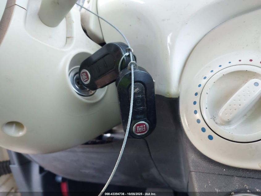 2012 Fiat 500 Pop VIN: 3C3CFFAR1CT106254 Lot: 43394736