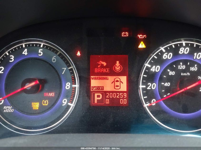 2009 Infi G37 Sedan Journey Rw Journey VIN: JNKCV61E59M303453 Lot: 43394786