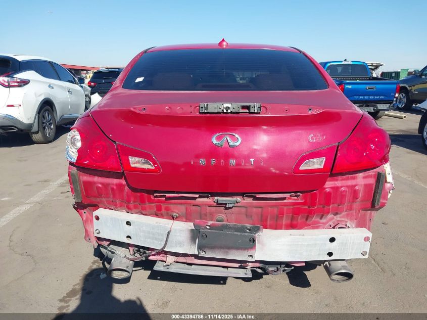 2009 Infi G37 Sedan Journey Rw Journey VIN: JNKCV61E59M303453 Lot: 43394786