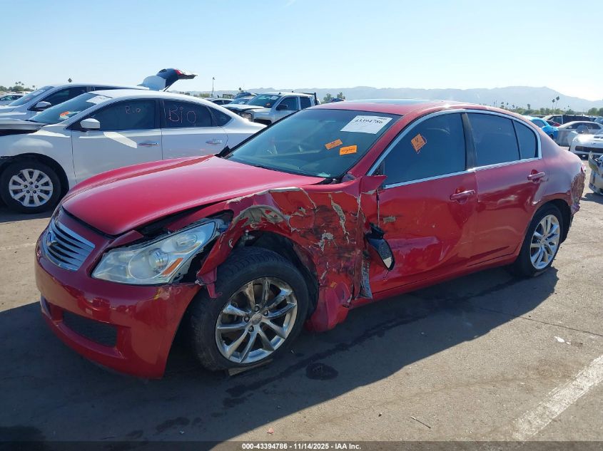 2009 Infi G37 Sedan Journey Rw Journey VIN: JNKCV61E59M303453 Lot: 43394786