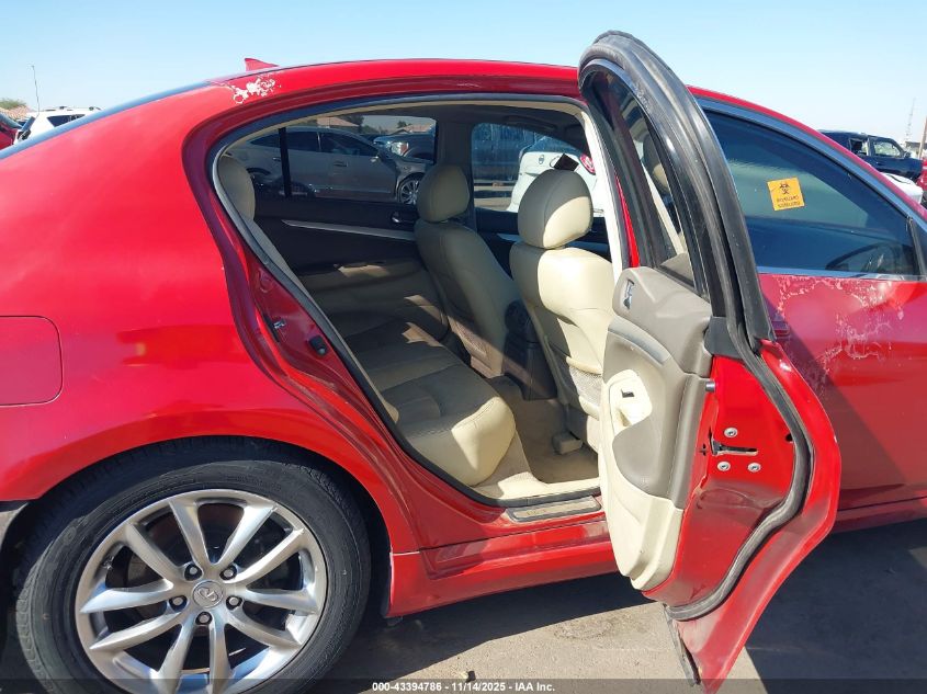 2009 Infi G37 Sedan Journey Rw Journey VIN: JNKCV61E59M303453 Lot: 43394786