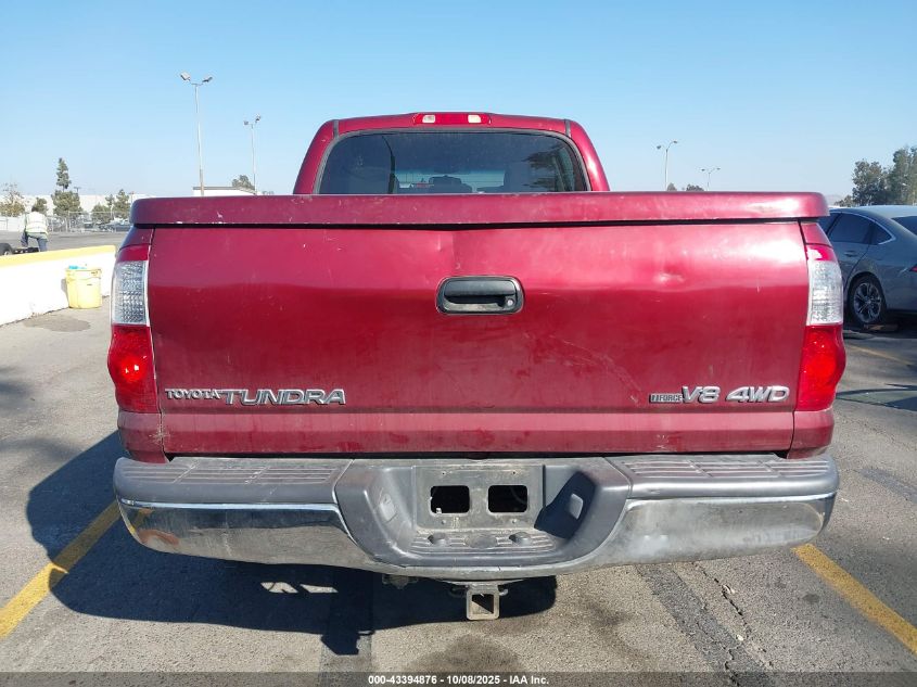 2006 Toyota Tundra Sr5 V8 VIN: 5TBDT44136S541609 Lot: 43394876