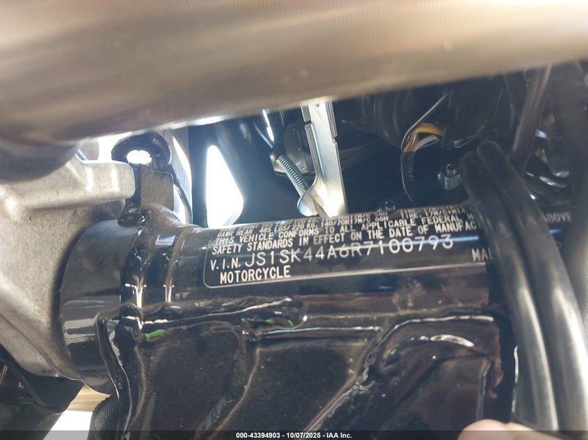 2024 Suzuki Dr-Z400 Sm VIN: JS1SK44A6R7100793 Lot: 43394903