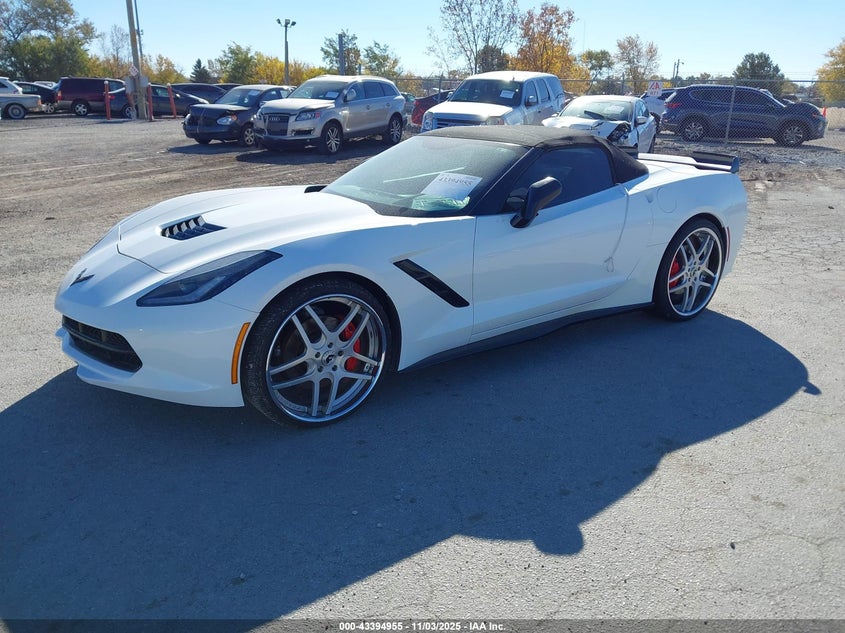 Vin: 1g1ym3d73e5132009, lot: 43889720, chevrolet corvette stingray z51 20142