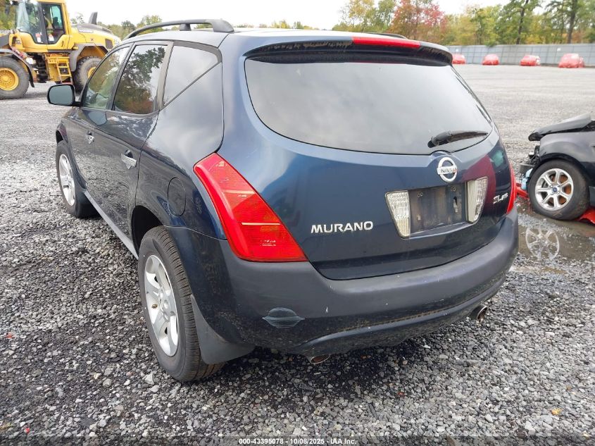 2005 Nissan Murano Sl VIN: JN8AZ08W45W427144 Lot: 43395078