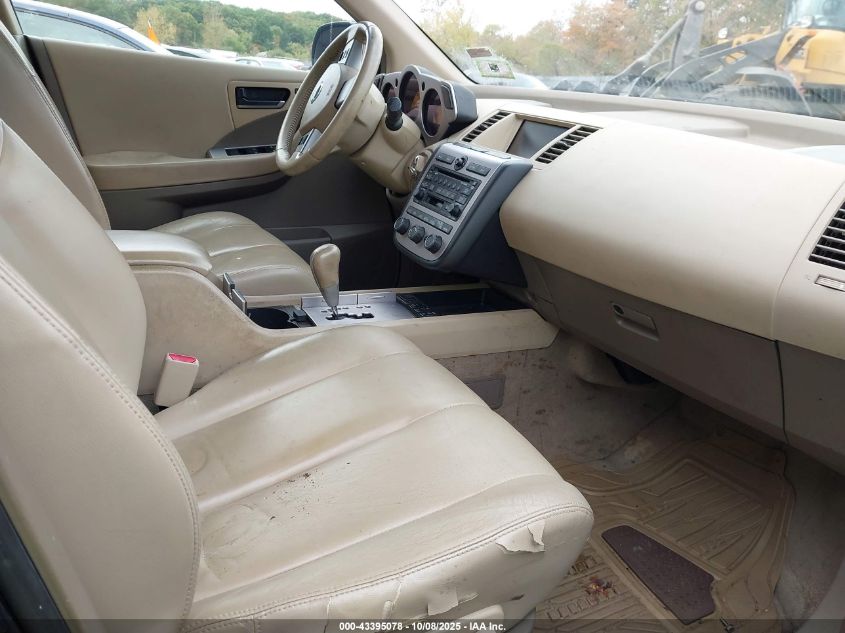 2005 Nissan Murano Sl VIN: JN8AZ08W45W427144 Lot: 43395078