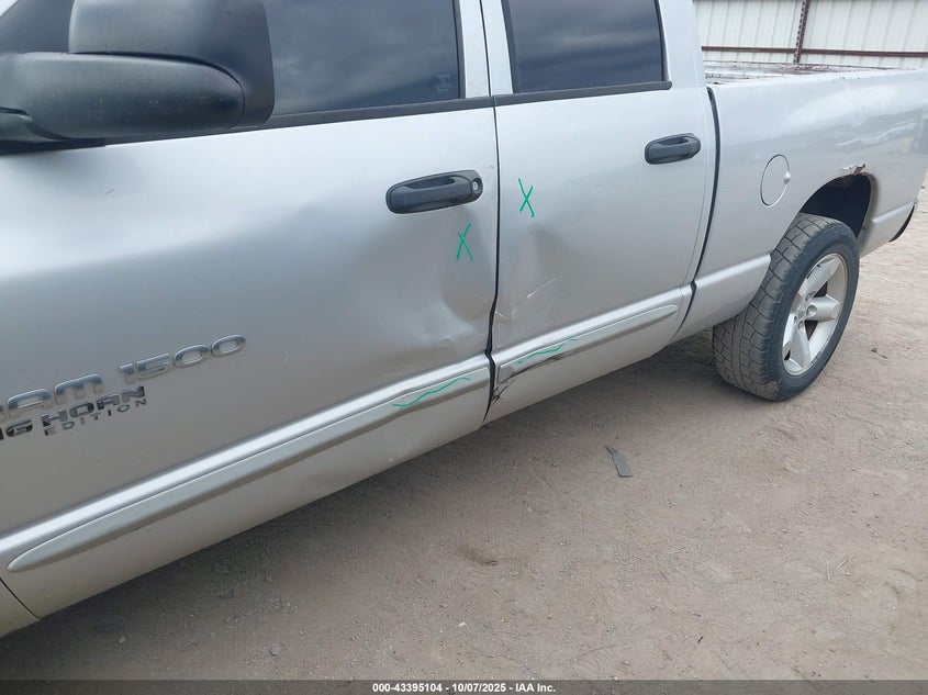 2006 Dodge Ram 1500 Slt VIN: 1D7HA18N56S630847 Lot: 43395104