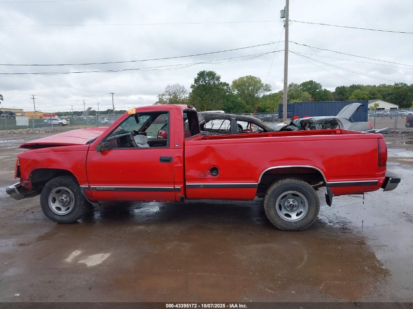 1998 GMC Sierra 1500 Sl Wideside VIN: 1GTEC14MXWZ522039 Lot: 43395172