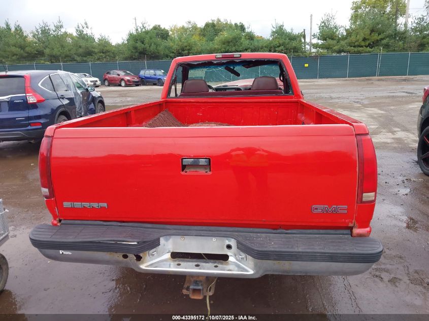 1998 GMC Sierra 1500 Sl Wideside VIN: 1GTEC14MXWZ522039 Lot: 43395172