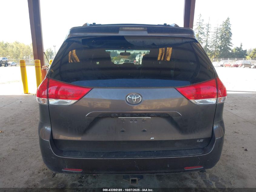2012 Toyota Sienna Le V6 8 Passenger VIN: 5TDKK3DC6CS247694 Lot: 43395189