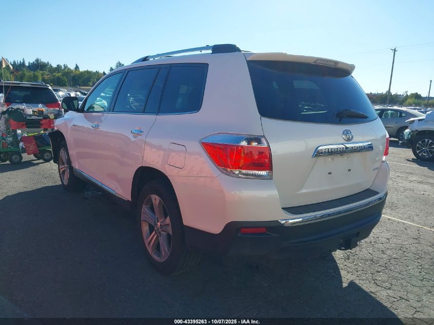 2011 Toyota Highlander Limited V6 VIN: 5TDDK3EH8BS091806 Lot: 43395263