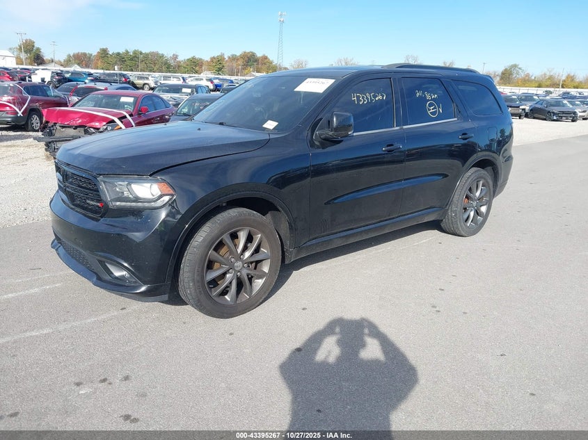 Vin: 1c4rdjdgxhc953866, lot: 43890032, dodge durango gt awd 20172