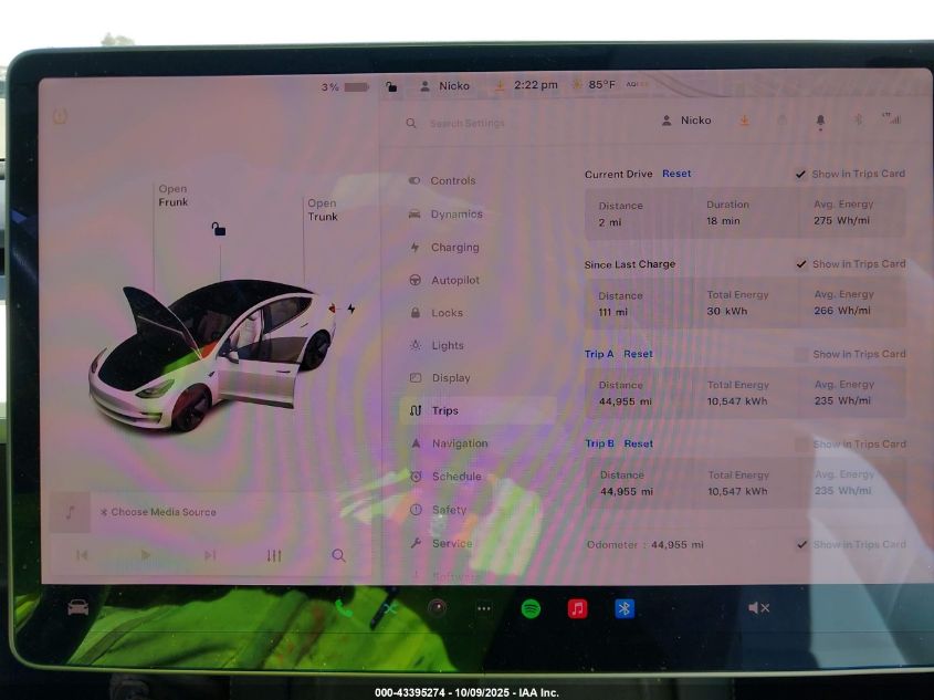 2021 Tesla Model 3 Standard Range Plus Rear-Wheel Drive VIN: 5YJ3E1EA6MF069661 Lot: 43395274