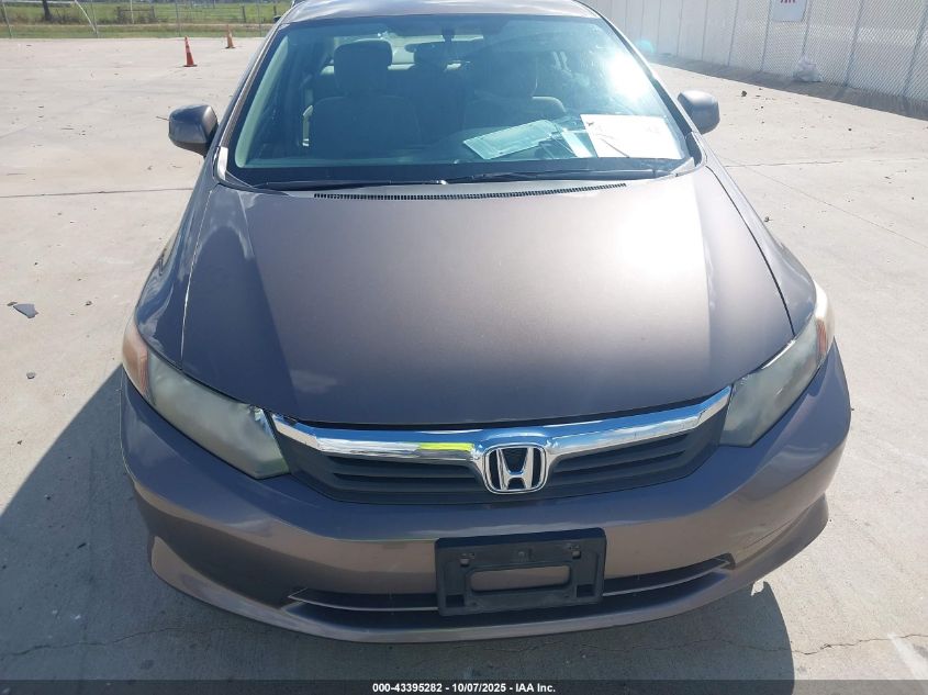 2012 Honda Civic Lx VIN: 2HGFB2F57CH578049 Lot: 43395282