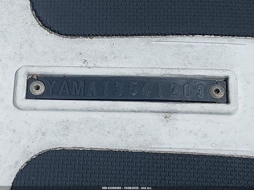 2003 Yamaha Waverunner Xl800 VIN: YAMA1354I203 Lot: 43395369