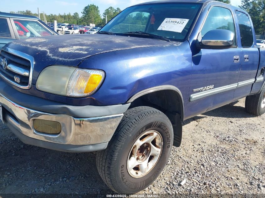 2002 Toyota Tundra Sr5 V8 VIN: 5TBRT34122S220719 Lot: 43395422