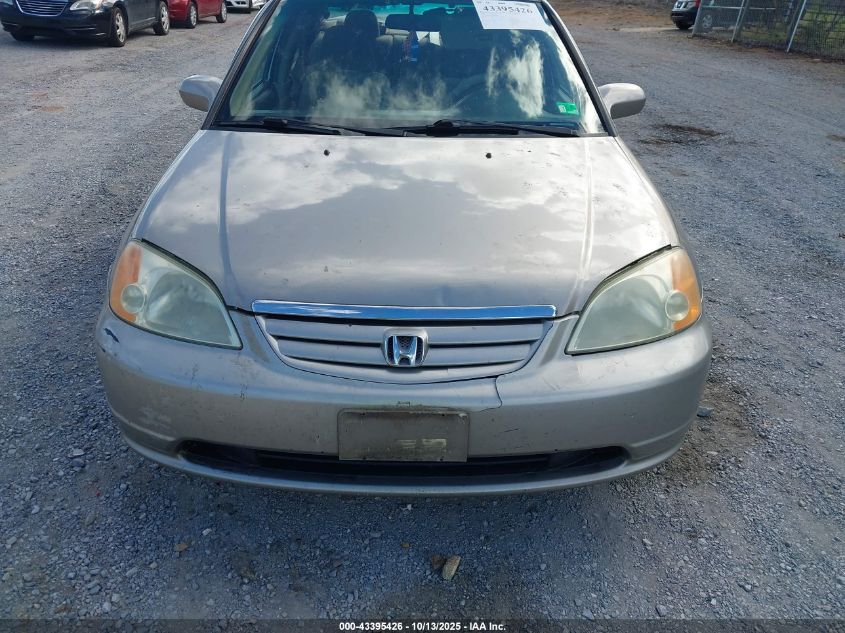 2003 Honda Civic Ex VIN: 1HGES26793L007386 Lot: 43395426