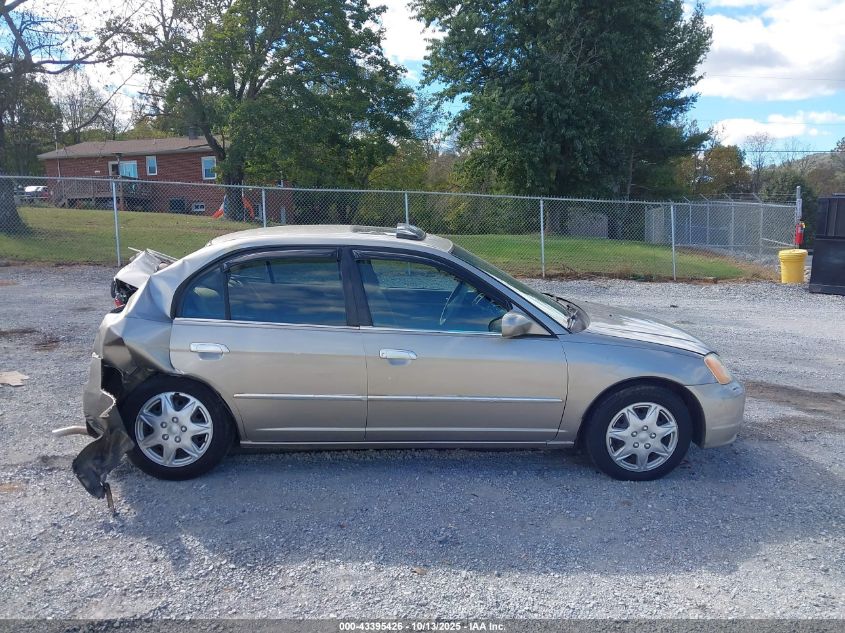 2003 Honda Civic Ex VIN: 1HGES26793L007386 Lot: 43395426