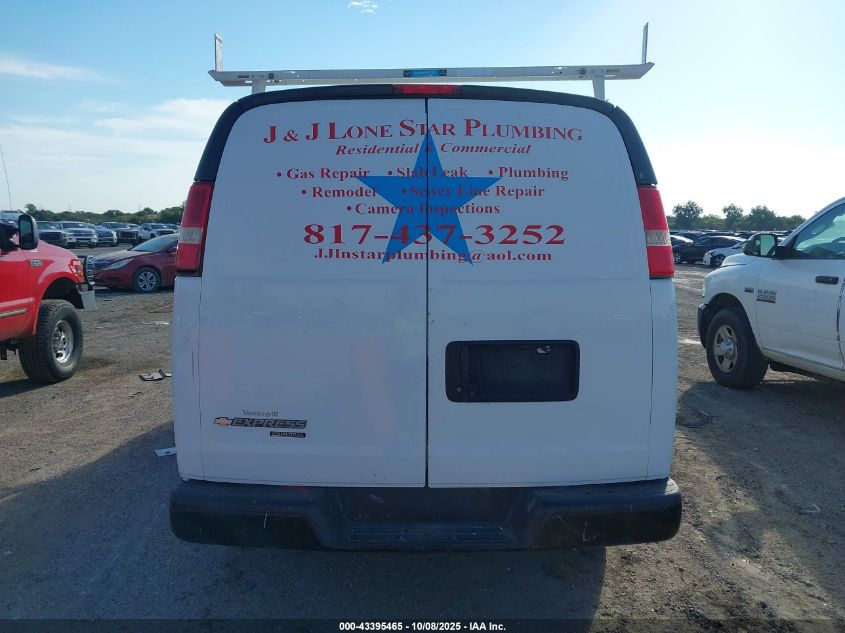 2016 Chevrolet Express 2500 Work Van VIN: 1GCWGAFF0G1180897 Lot: 43395465