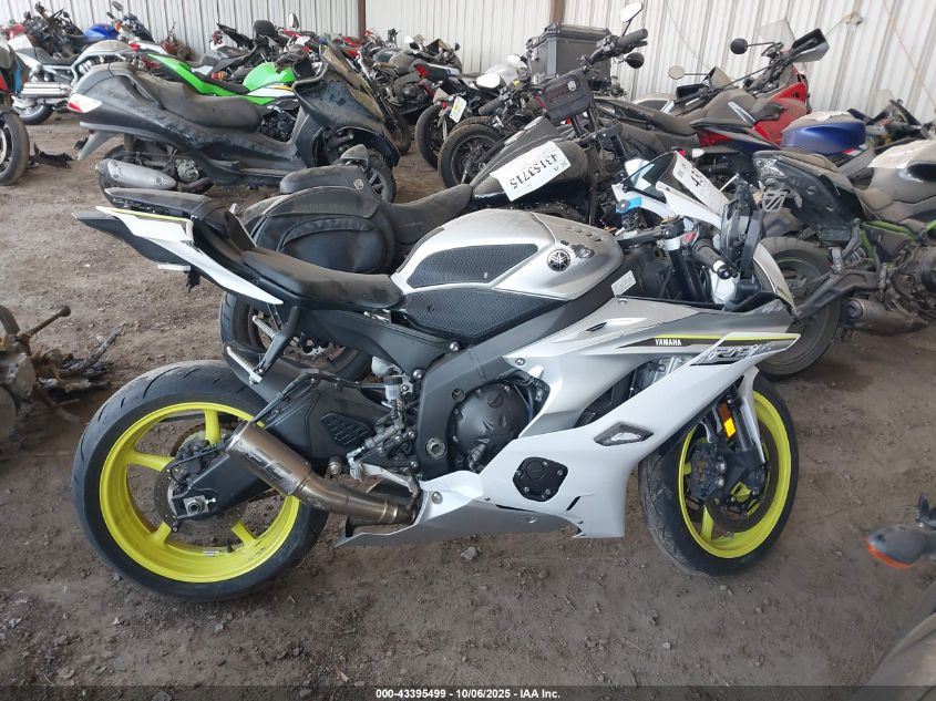 2017 Yamaha Yzfr6 VIN: JYARJ28E1HA000395 Lot: 43395499