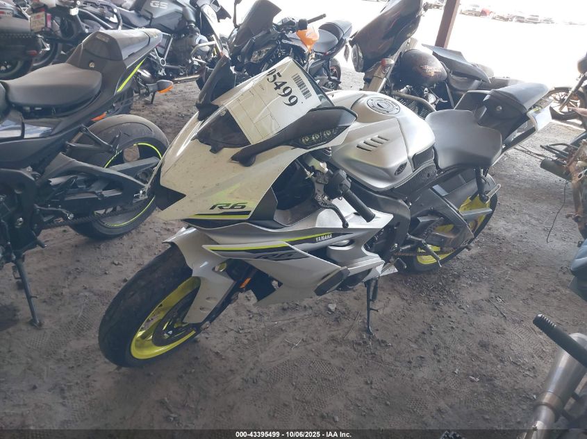 2017 Yamaha Yzfr6 VIN: JYARJ28E1HA000395 Lot: 43395499