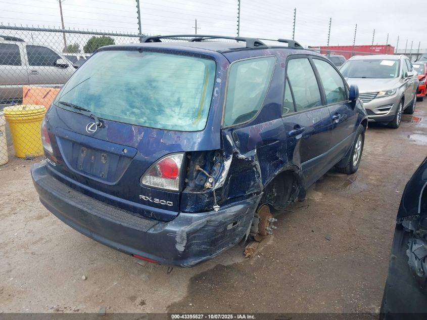 2001 Lexus Rx 300 VIN: JTJGF10U610084555 Lot: 43395527