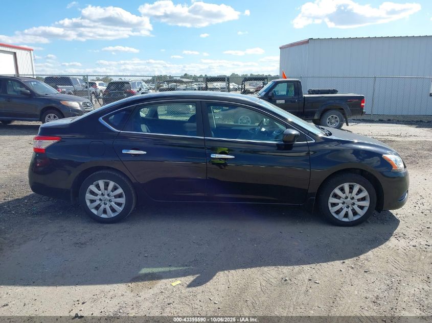 2013 Nissan Sentra Sv VIN: 3N1AB7AP1DL699993 Lot: 43395590