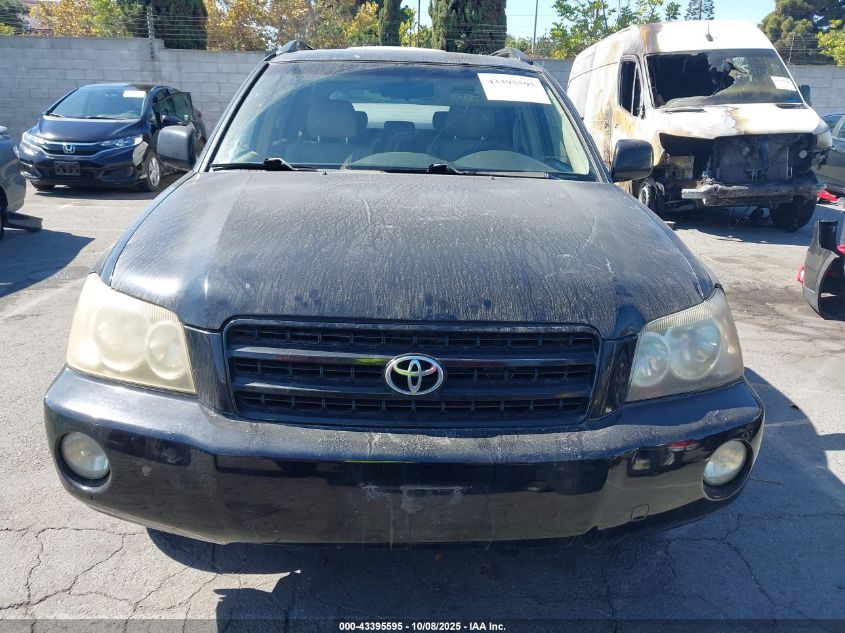 2002 Toyota Highlander Limited V6 VIN: JTEGF21A420041195 Lot: 43395595