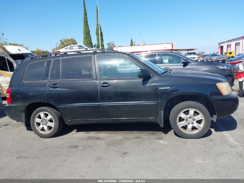 2002 Toyota Highlander Limited V6 VIN: JTEGF21A420041195 Lot: 43395595