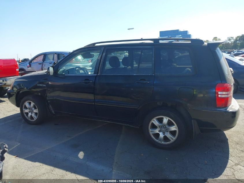 2002 Toyota Highlander Limited V6 VIN: JTEGF21A420041195 Lot: 43395595