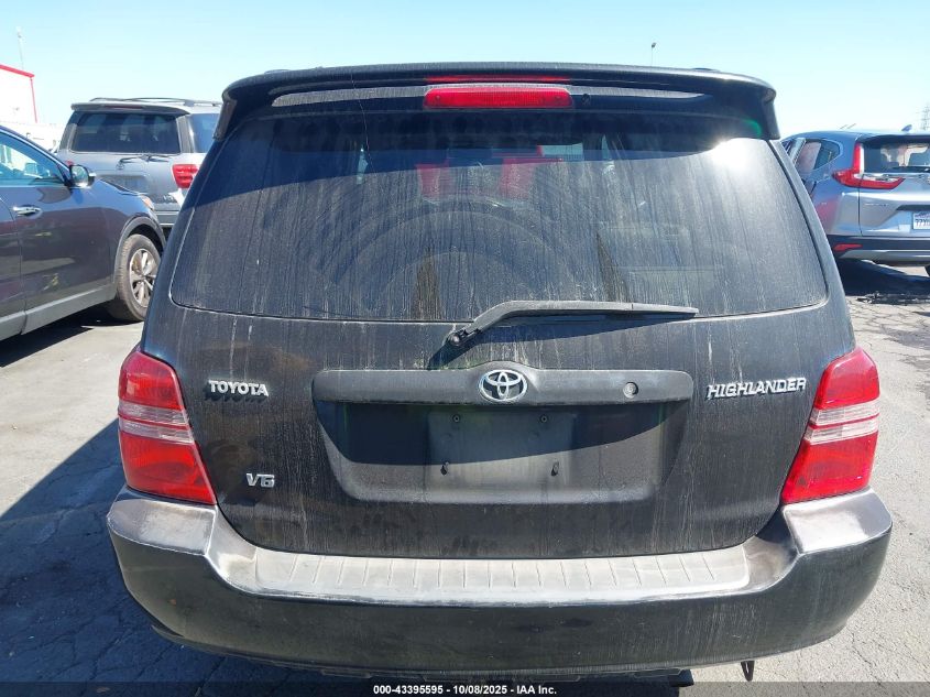 2002 Toyota Highlander Limited V6 VIN: JTEGF21A420041195 Lot: 43395595