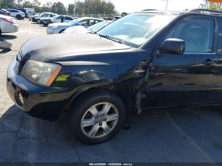 2002 Toyota Highlander Limited V6 VIN: JTEGF21A420041195 Lot: 43395595